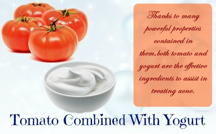 tomato for acne - tomato combined with yogurt