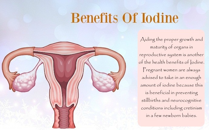 benefits of iodine - aid the reproductive system
