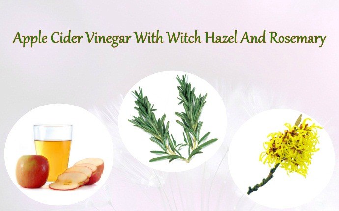 apple cider vinegar for dandruff - apple cider vinegar with witch hazel and rosemary