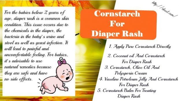 how to use cornstarch for diaper rash
