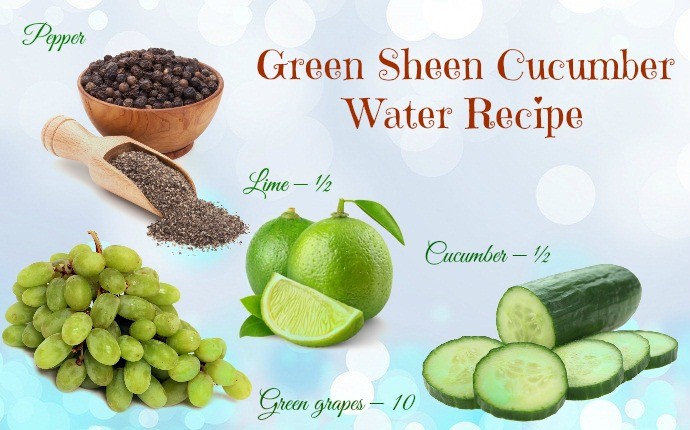cucumber water recipe - green sheen cucumber water recipe