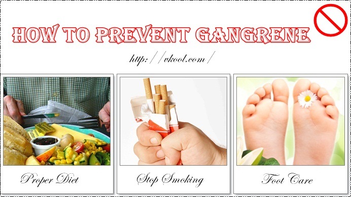 how to prevent gangrene from spreading