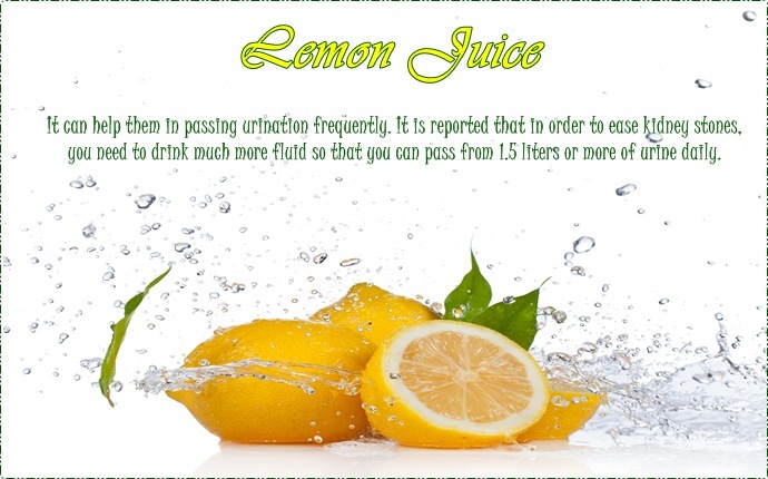 lemon for kidney stones - lemon juice