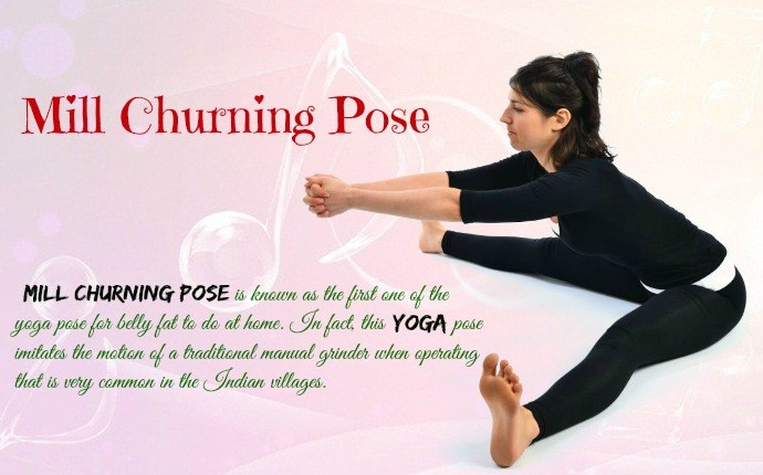 yoga for belly - mill churning pose