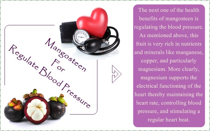 benefits of mangosteen - regulate blood pressure