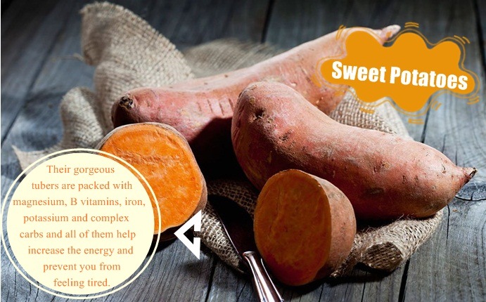 foods that fight fatigue - sweet potatoes
