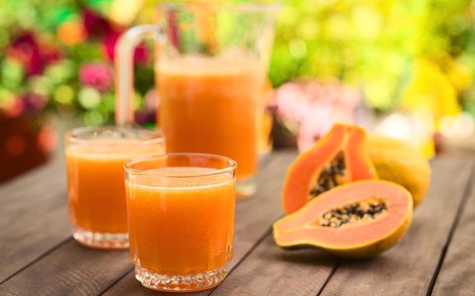 frozen fruit smoothies - tropical papaya perfection smoothie