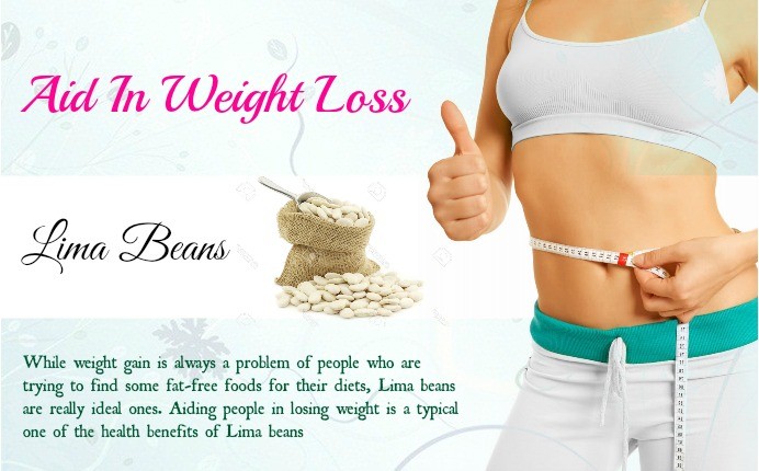 benefits of lima beans - aid in weight loss