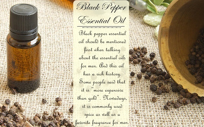 essential oils for men - black pepper essential oil