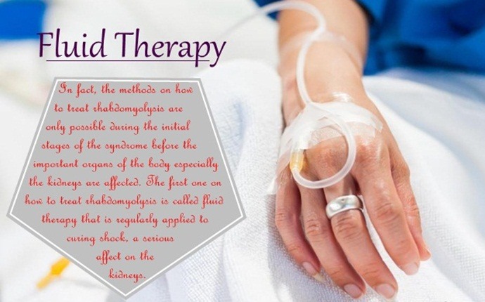how to treat rhabdomyolysis - fluid therapy