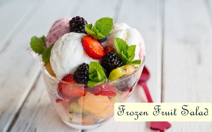 fruit salad recipes for kids - frozen fruit salad