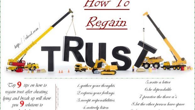 how to regain trust after cheating