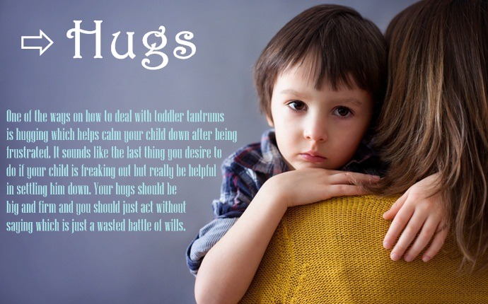 how to deal with toddler tantrums - hugs