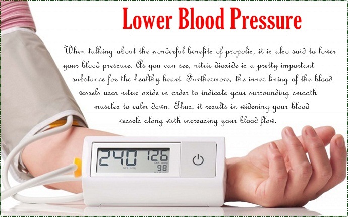 benefits of propolis - lower blood pressure