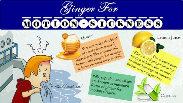 how to use ginger for motion sickness