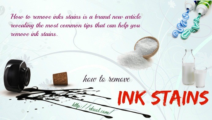 how to remove ink stains on clothes