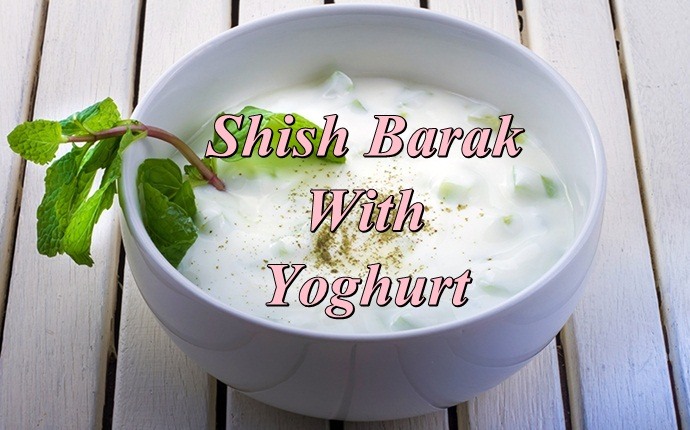 hish barak with yoghurt