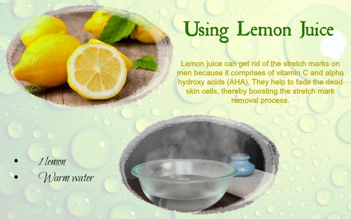 stretch marks on men - using lemon juice