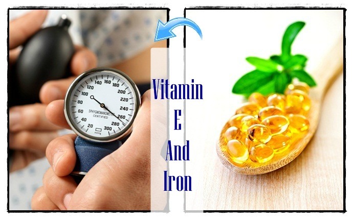 vitamins for high blood pressure - vitamin e and iron
