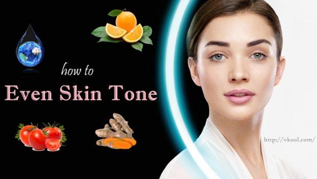 how to even skin tone naturally