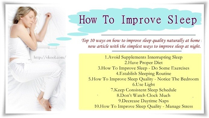 how to improve sleep naturally