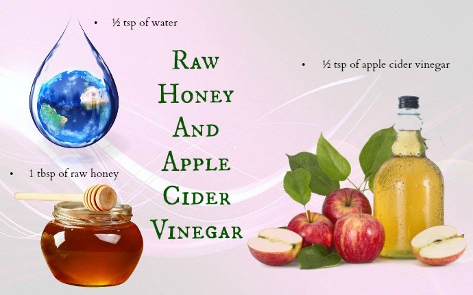 raw honey and apple cider vinegar