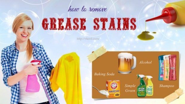 how to remove grease stains on clothes