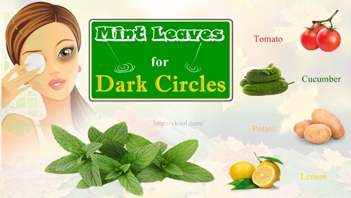 how to use mint leaves for dark circles