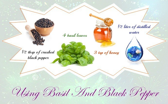 yellow fever treatments - using basil and black pepper
