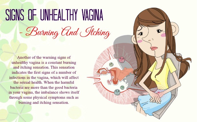 signs of unhealthy vagina - burning and itching