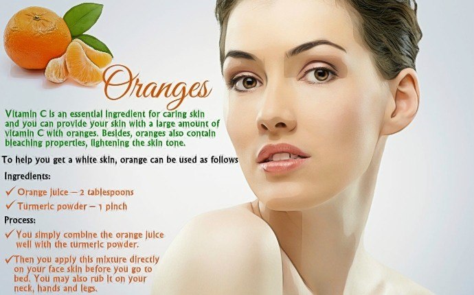 home remedies for fair skin - oranges