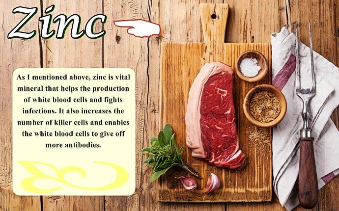 how to increase white blood cell count - zinc