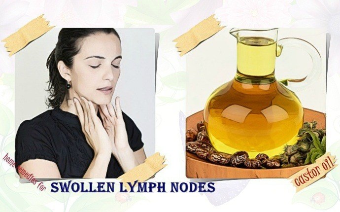 home remedies for swollen lymph nodes - castor oil. castor oil. 