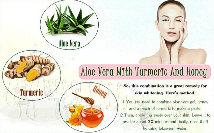 aloe vera for skin whitening - aloe vera with turmeric and honey