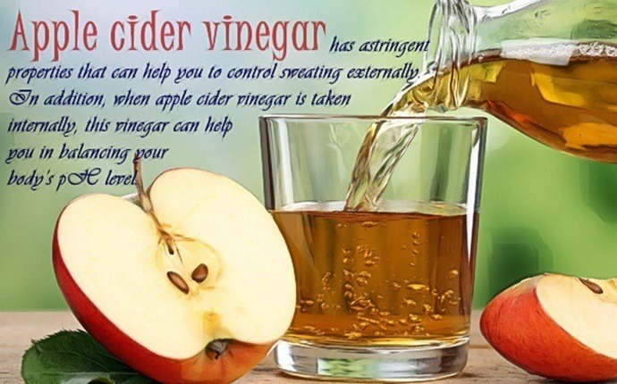home remedies for excessive sweating - apple cider vinegar