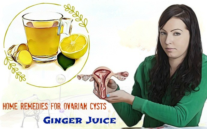 home remedies for ovarian cysts - ginger juice