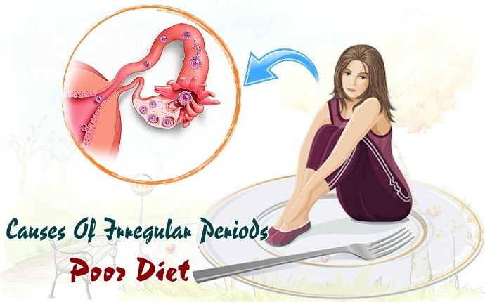 causes of irregular periods - poor diet