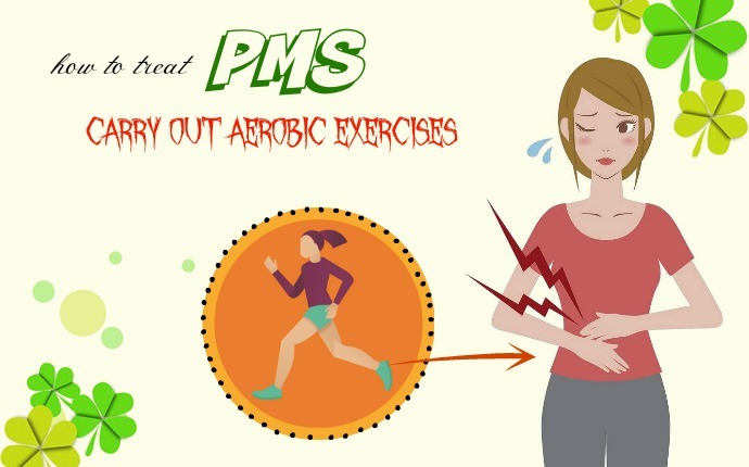 how to treat pms - carry out aerobic exercises