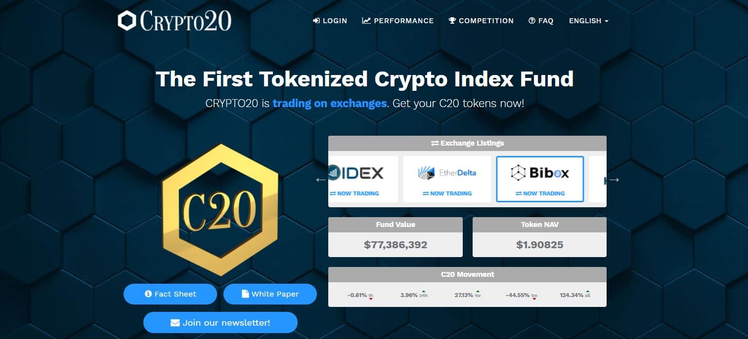 crypto 20 index